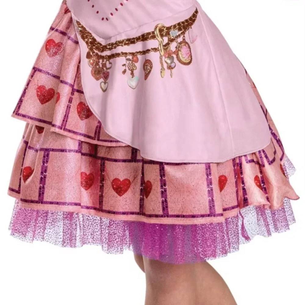 Descendants Bridget 4/6 Halloween Costume Queen of Hearts Disney Girls